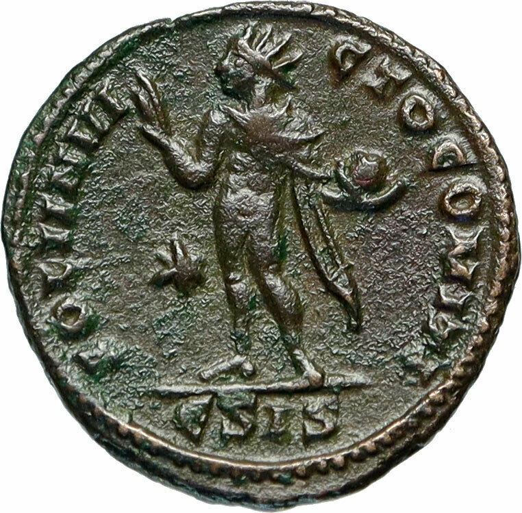 CONSTANTINE I the GREAT Authentic Ancient 317AD Roman Coin SOL SUN GOD i84033