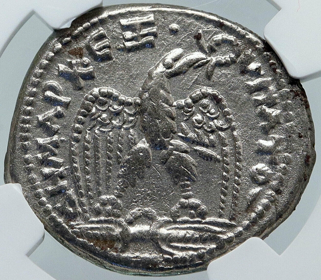 MACRINUS Authentic Ancient Seleukis and Pieria Tetradrachm Roman Coin NGC i86175