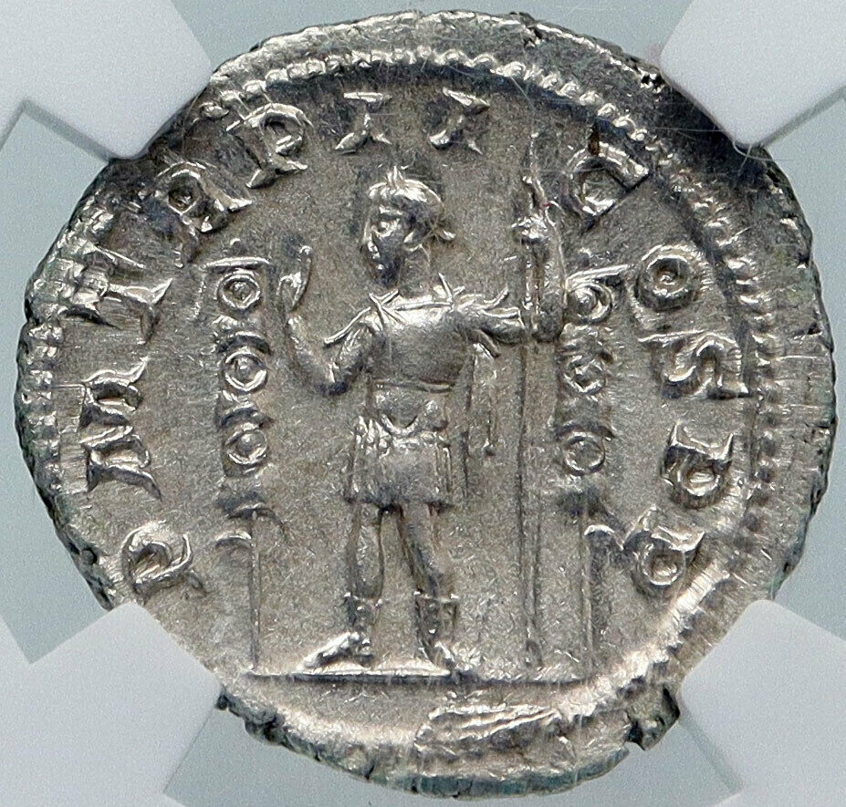 MAXIMINUS I Thrax Authentic Ancient 236AD Silver Roman Coin NGC Certified i86183