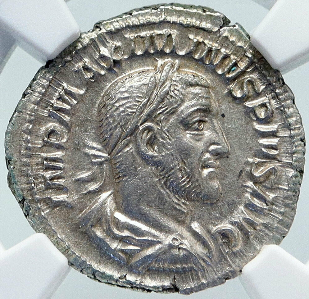 MAXIMINUS I Thrax Authentic Ancient 236AD Silver Roman Coin NGC Certified i86183