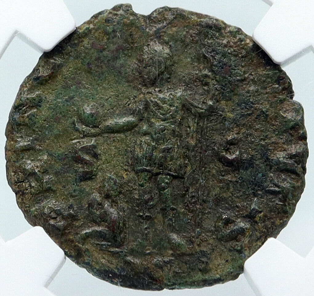 SALONINUS Authentic Ancient 257AD Rome VERY RARE AE AS Roman Coin NGC i86184