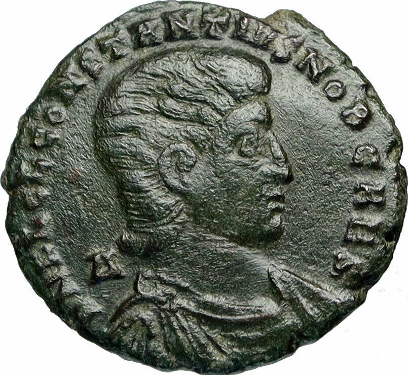 CONSTANTIUS GALLUS as Caesar Authentic Ancient 351AD BATTLE Roman Coin i84040