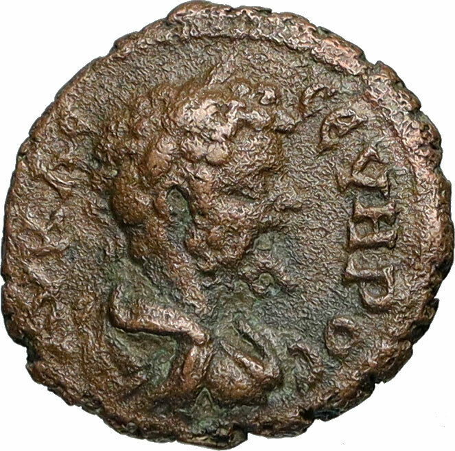 SEPTIMIUS SEVERUS Nicopolis ad Istrum Ancient Roman Coin SOL HELIOS SUN i84045