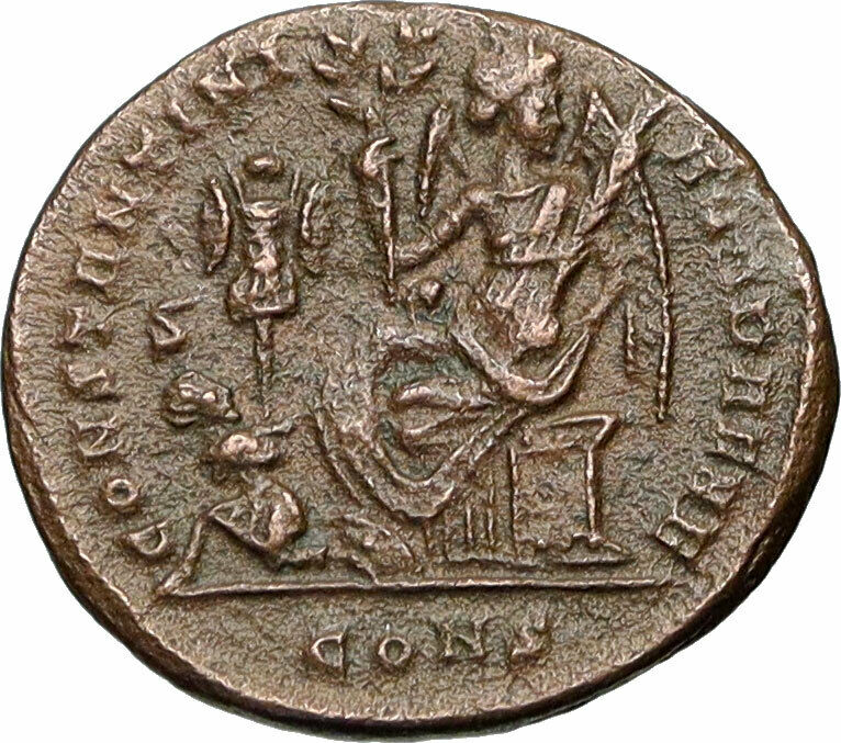 CONSTANTINE I the GREAT Victory vs LICINIUS I 328AD Ancient Roman Coin i84311