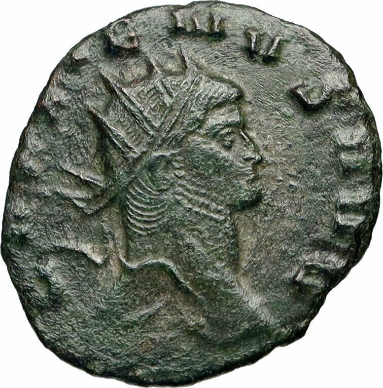 GALLIENUS Last ISSUE of Rome 267AD Authentic Ancient Roman Coin PANTHER i84316