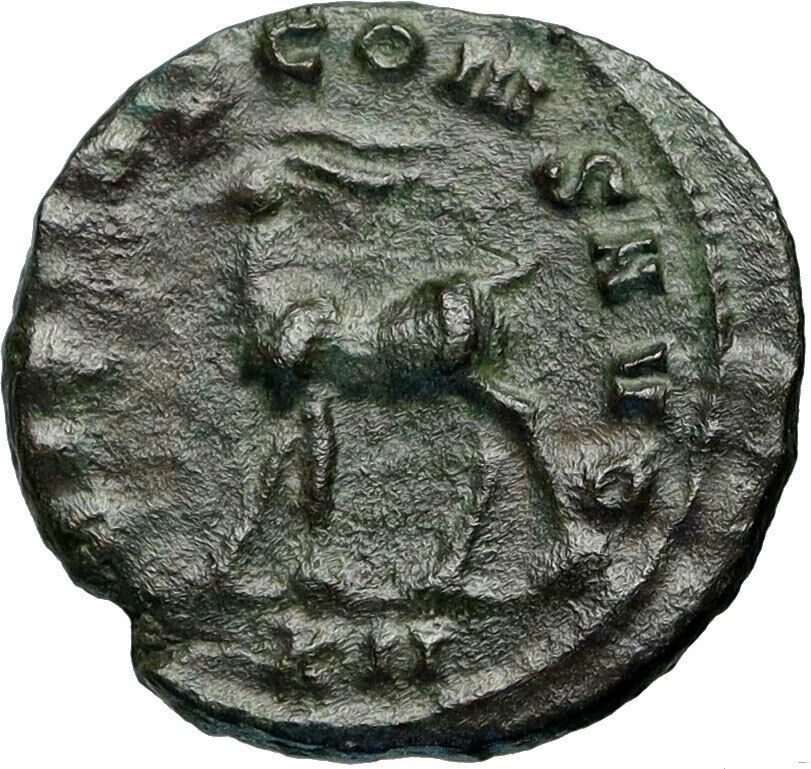 GALLIENUS Authentic Ancient 267AD Animal Series Genuine Roman Coin STAG i84317