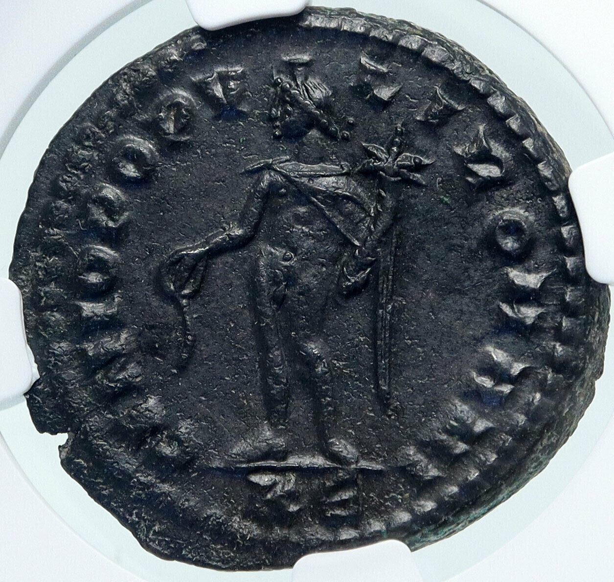 MAXIMIAN Authentic Ancient 297AD Follis Genuine Roman Coin GENIUS NGC MS i85401