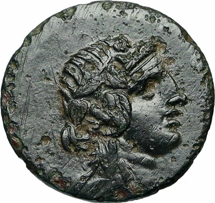 AMISOS in PONTUS 105BC Mithradates VI Time Ancient Greek Coin DIONYSUS i84324