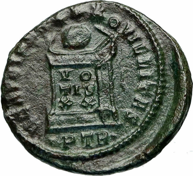 CONSTANTINE I the GREAT Authentic Ancient 322AD Trier Roman Coin ALTAR i84334