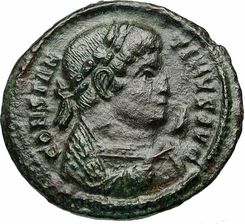 CONSTANTINE I the GREAT Authentic Ancient 322AD Trier Roman Coin ALTAR i84334