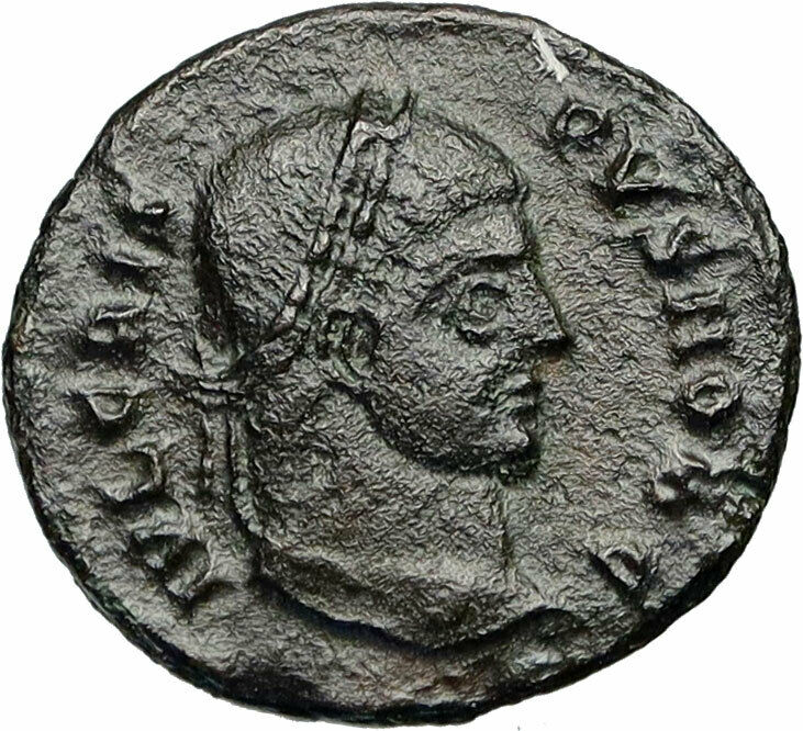 CRISPUS Ancient 321AD Authentic Original Roman Coin of Siscia w WREATH i84336