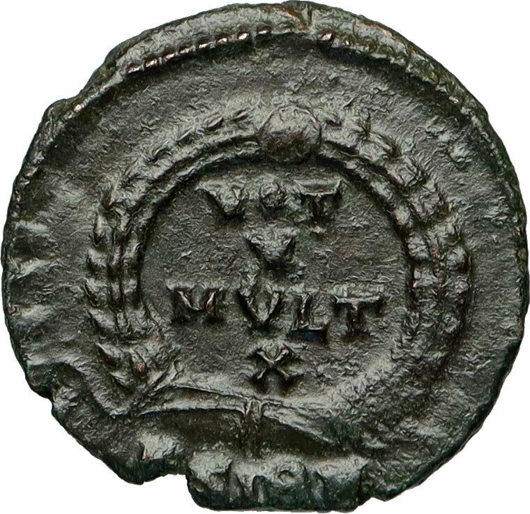 JOVIAN Authentic Ancient 363AD Genuine Original Roman Coin VOT V X WREATH i84519