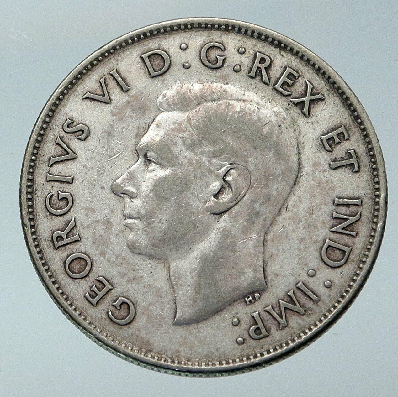 1944 CANADA UK King GEORGE VI Lions Crown Large Old SILVER 50 Cents Coin i85933