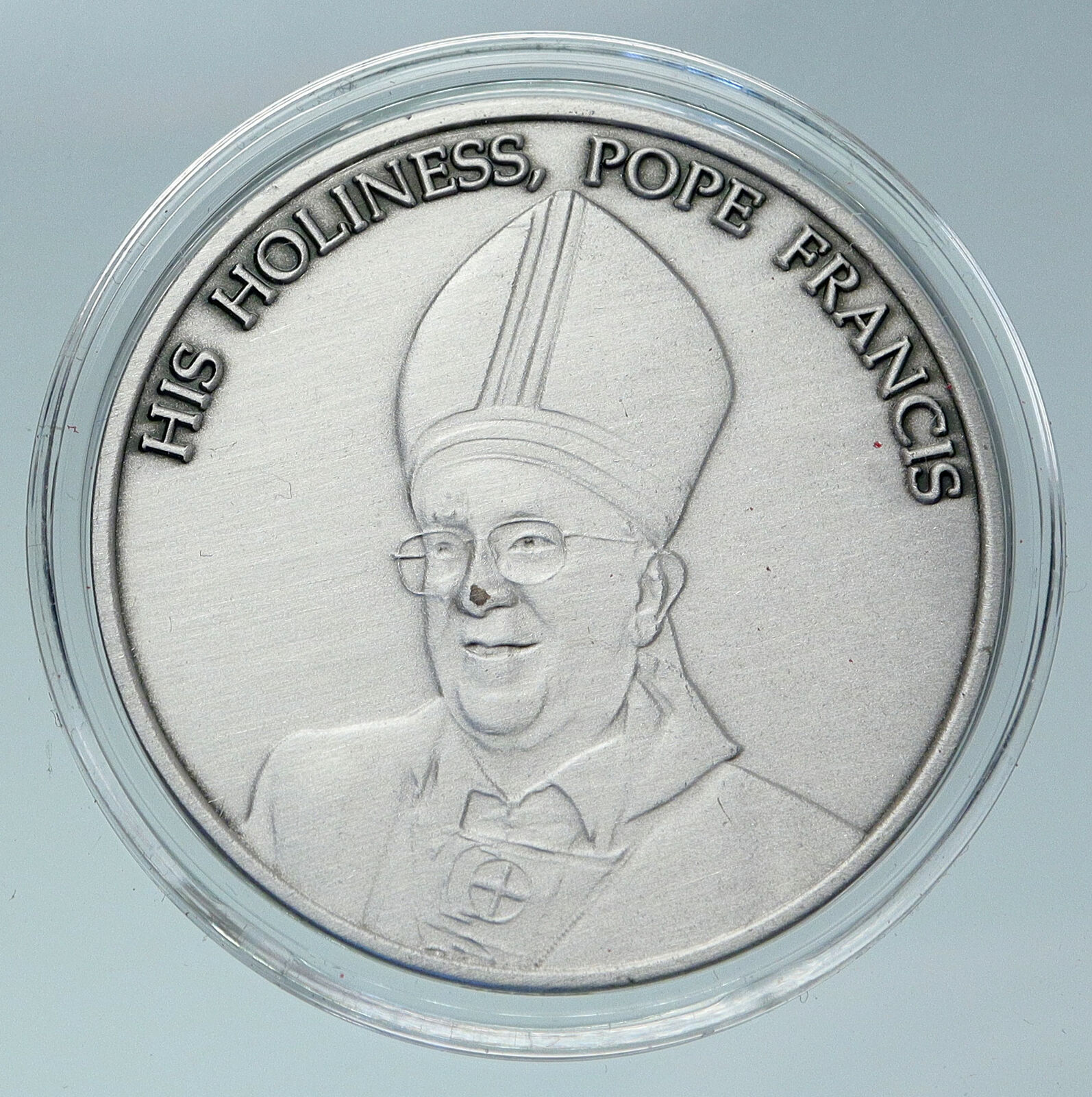 2015 ITALY Vatican Christian Catholic POPE FRANCIS St Peters Silver Medal i86450