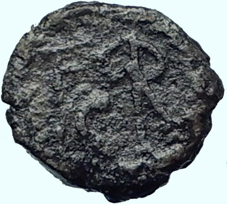 MARCIAN 450AD Constantinople Mint MONOGRAM Authentic Ancient Roman Coin i41484