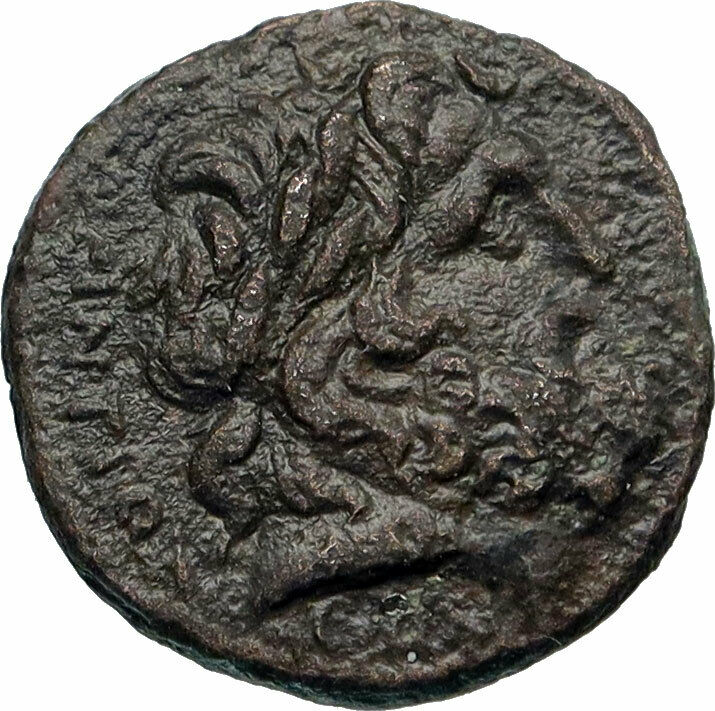 ANTIOCH on the Orontes in Seleukis Authentic Ancient 68AD Greek Coin ZEUS i85862