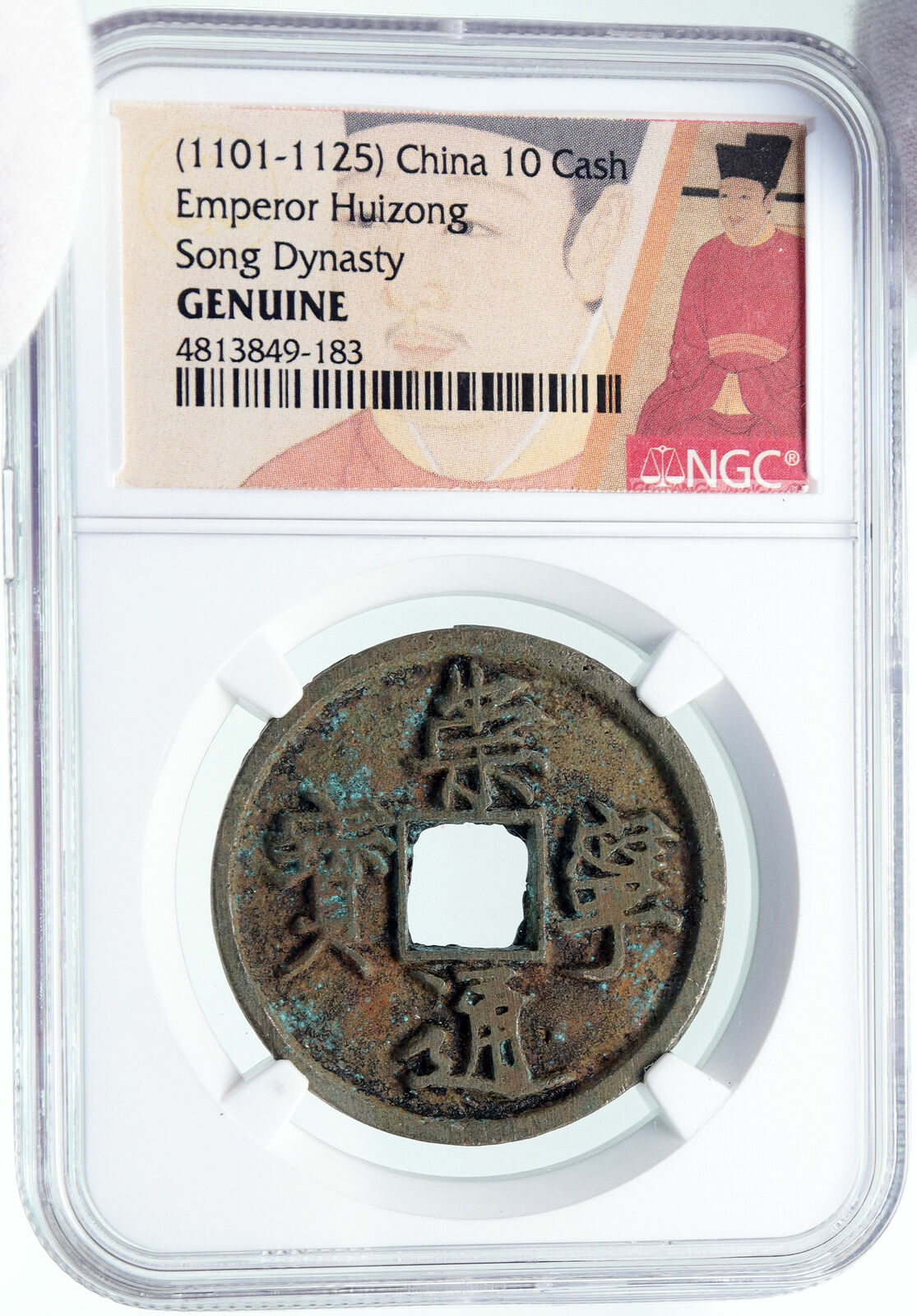 1101AD CHINESE Northern Song Dynasty Antique HUI ZONG Cash Coin CHINA NGC i86293