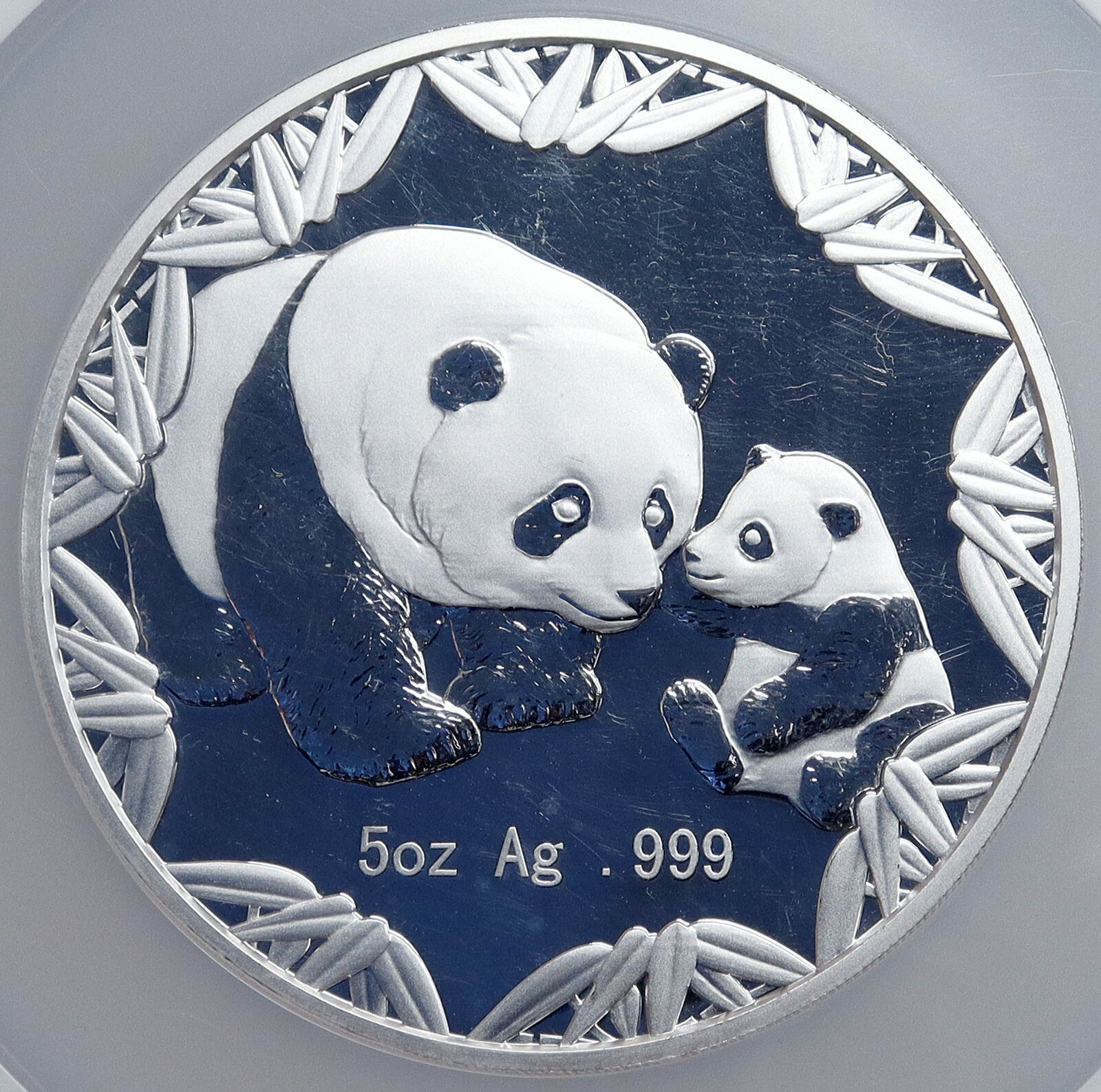 2012 CHINA World's Fair of Money PANDAS Philadelphia 5OZ Silver Medal NGC i86700