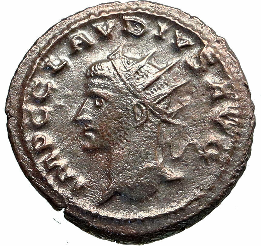 CLAUDIUS II Gothicus Authentic Ancient Roman Coin HERCULES 11th LABOR i86753