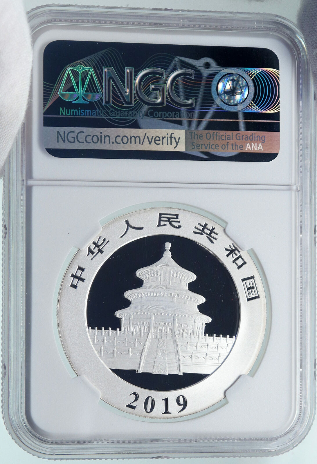 2019 CHINA PANDA MOM with CUB Proof Silver 10 Yuan Chinese Coin NGC MS70 i86684