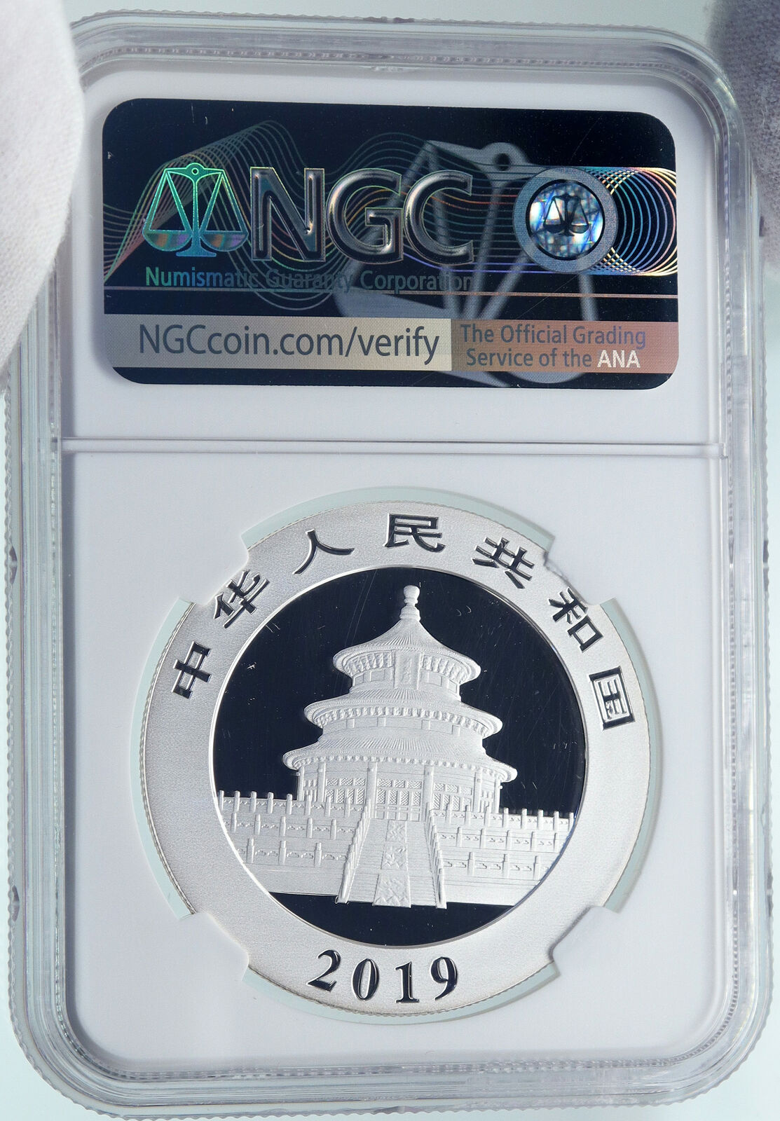 2019 CHINA PANDA MOM with CUB Proof Silver 10 Yuan Chinese Coin NGC MS70 i86682