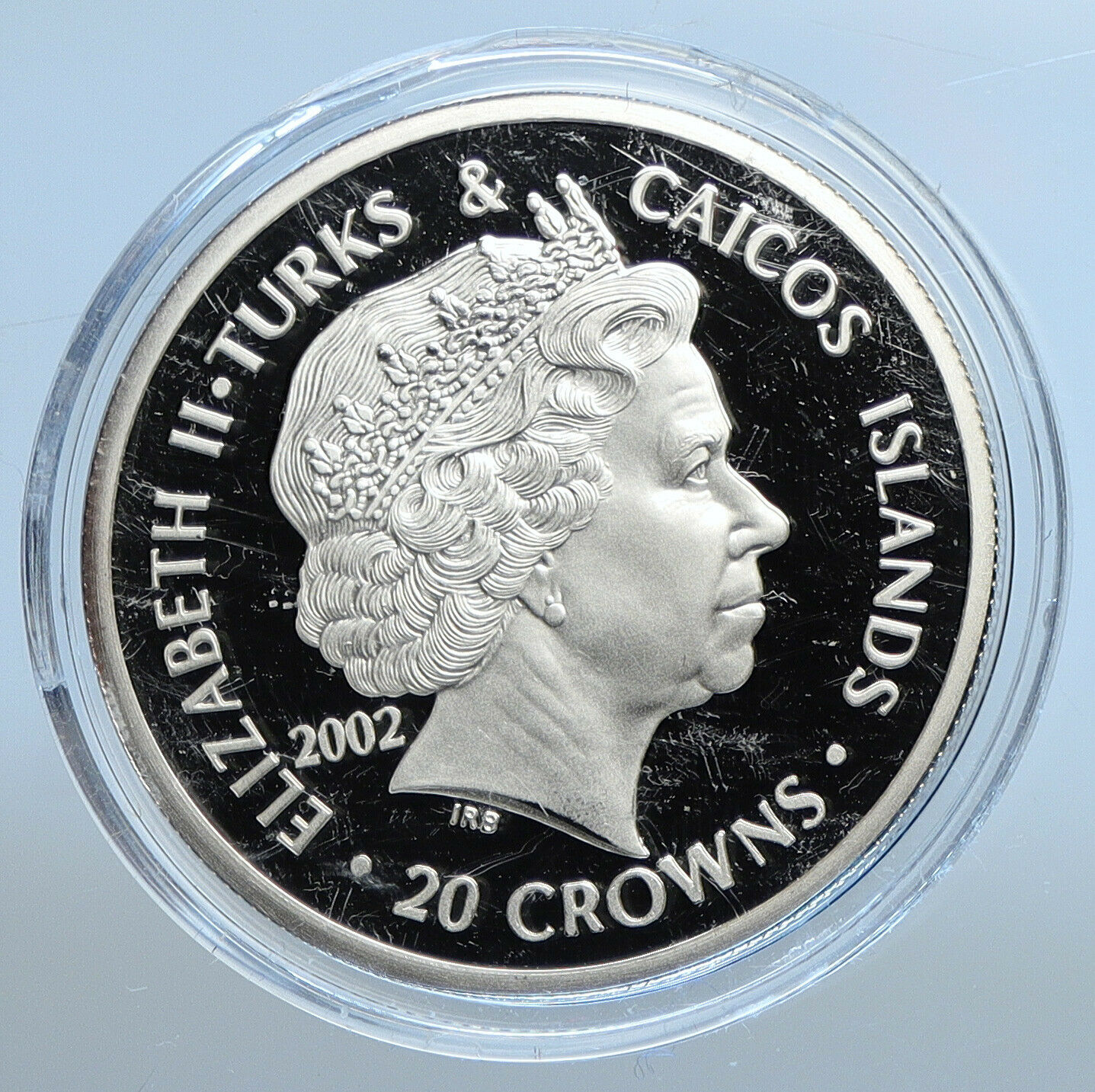 2002 TURKS & CAICOS KING HENRY VI Plantagenet Proof Silver 20 Crown Coin i111337