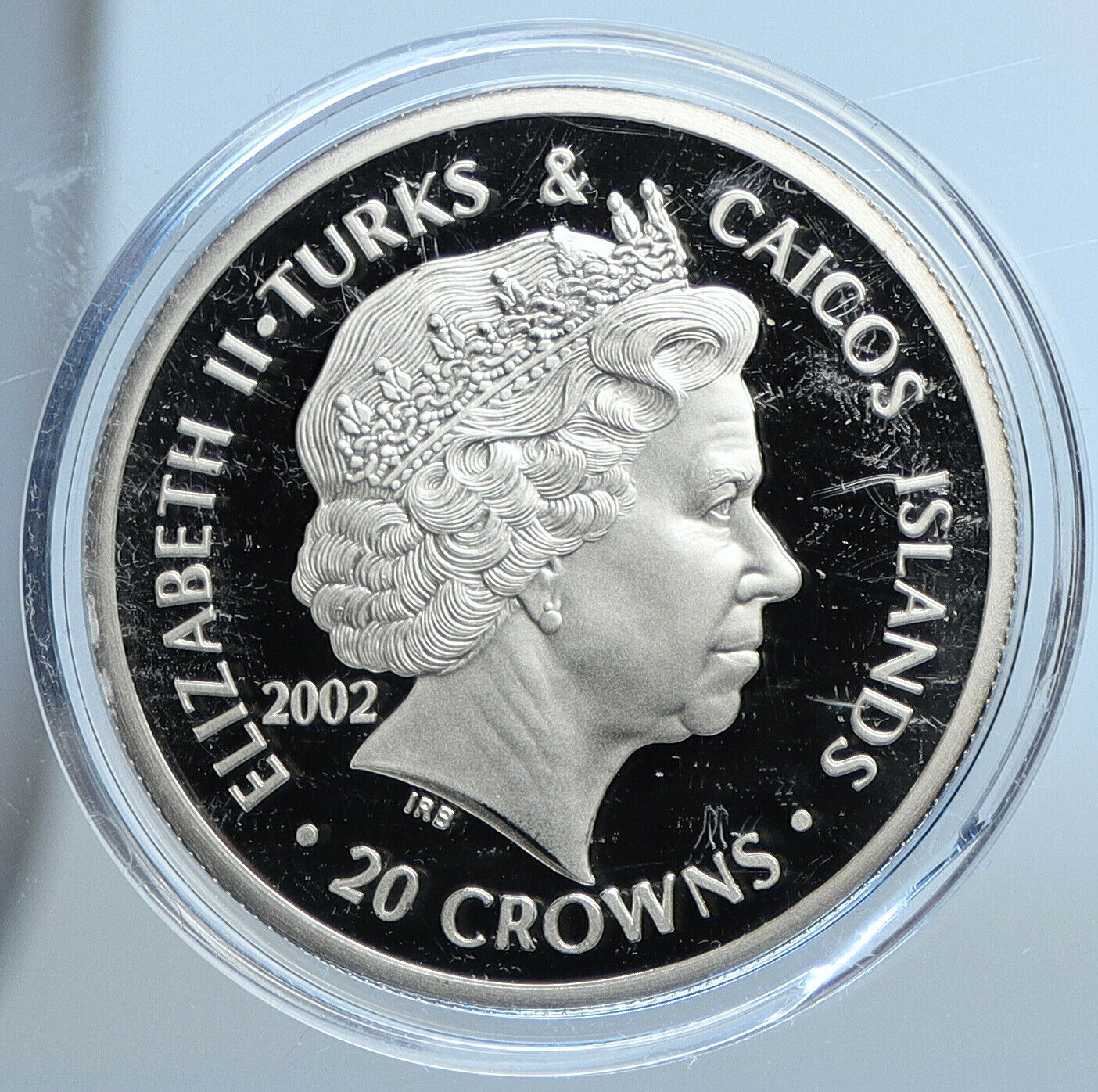 2002 TURKS & CAICOS KING HENRY VI Plantagenet Proof Silver 20 Crown Coin i111344