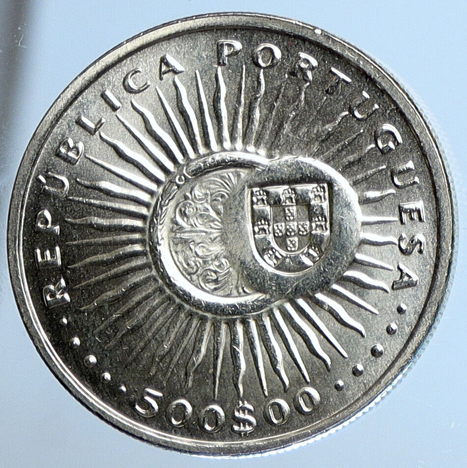 1997 PORTUGAL Priest Father PADRE ANTONIO VIEIRA Silver 500 Escudos Coin i111386