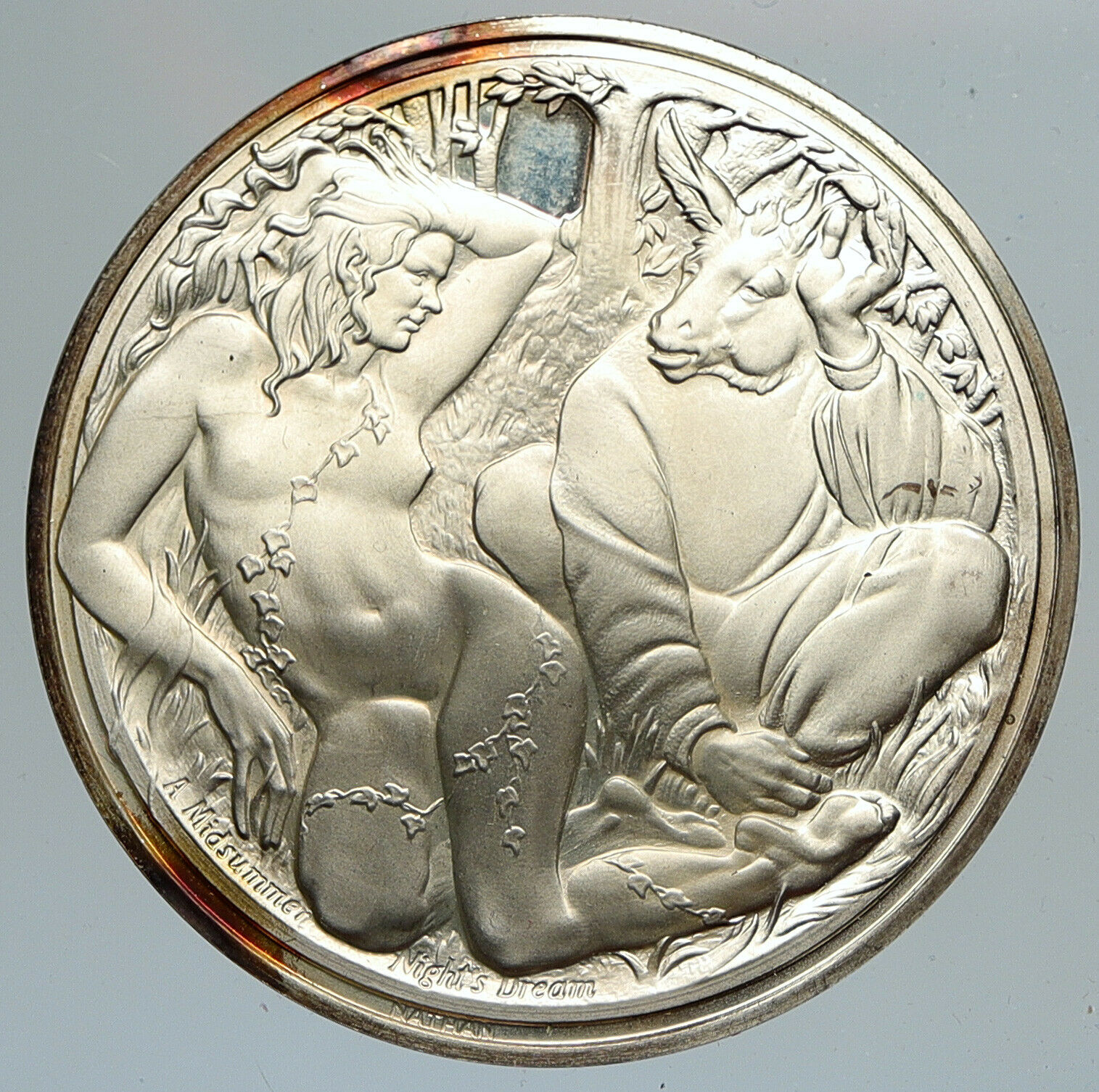 1973 UK Royal SHAKESPEARE Company MIDSUMMER NIGHTS DREAM Silver Medal i111571
