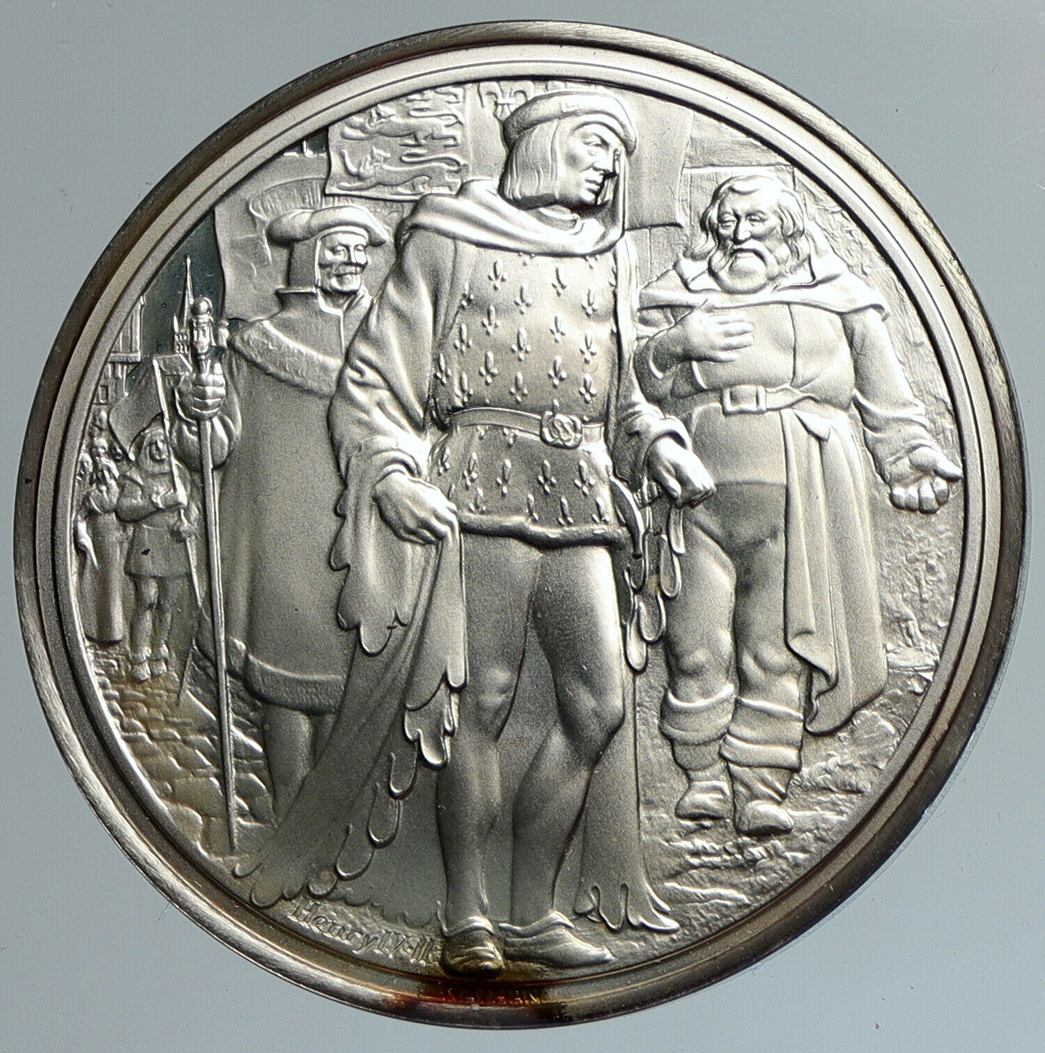 1973 UK Royal SHAKESPEARE Co. KING HENRY IV PART II Proof Silver Medal i111602