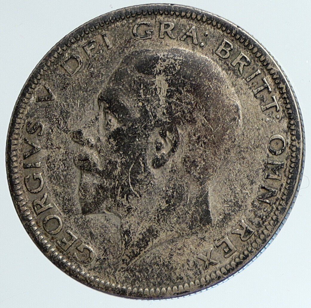 1936 Great Britain United Kingdom King GEORGE V Silver Half Crown Coin i111658