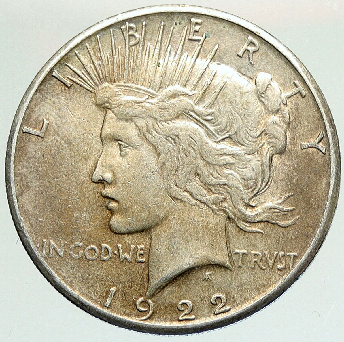 1922 S US Antique Silver PEACE DOLLAR United States Coin LIBERTY & EAGLE i111878