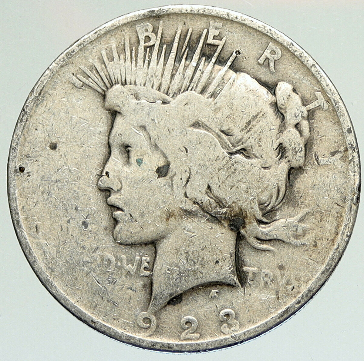1923 P US Antique Silver PEACE DOLLAR United States Coin LIBERTY & EAGLE i111885