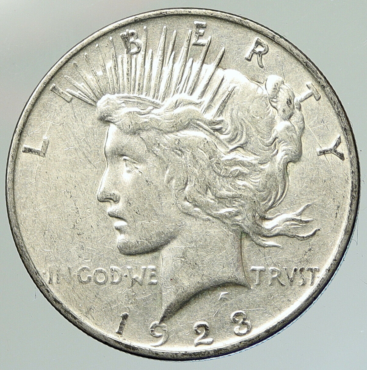 1923 P US Antique Silver PEACE DOLLAR United States Coin LIBERTY & EAGLE i111877