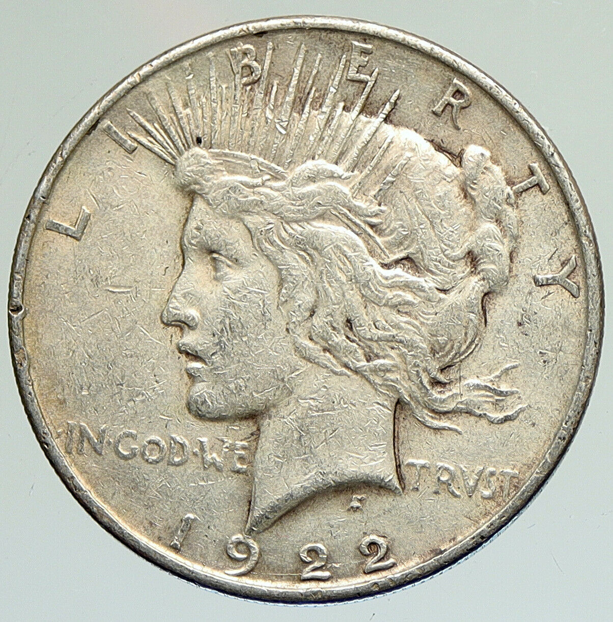 1922 P US Antique Silver PEACE DOLLAR United States Coin LIBERTY & EAGLE i111892