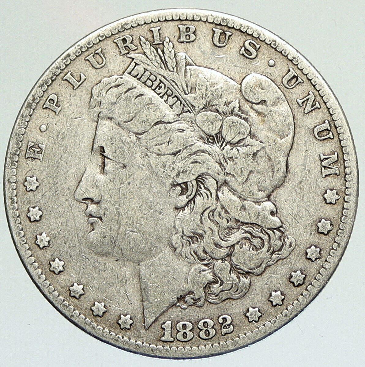 1882 P UNITED STATES of America Eagle Old Silver Morgan US Dollar Coin i111934