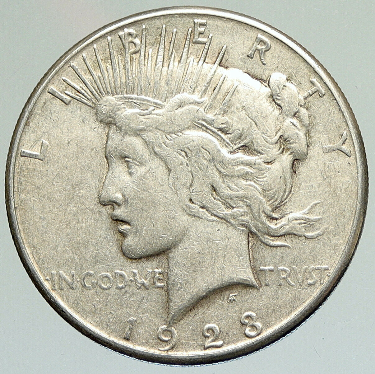 1923 S US Antique Silver PEACE DOLLAR United States Coin LIBERTY & EAGLE i111887