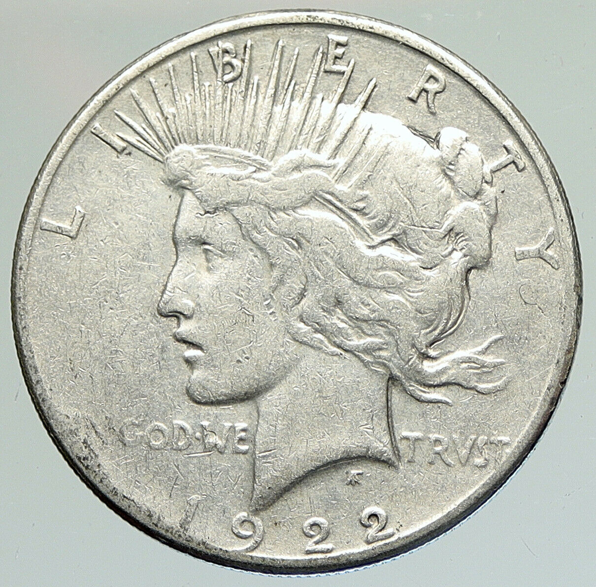 1922 S US Antique Silver PEACE DOLLAR United States Coin LIBERTY & EAGLE i111930