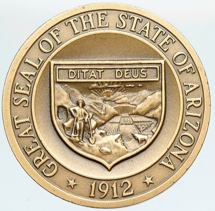 1969 UNITED STATES US ARIZONA Grand Canyon 50 YEARS Vintage Old Medal i111956