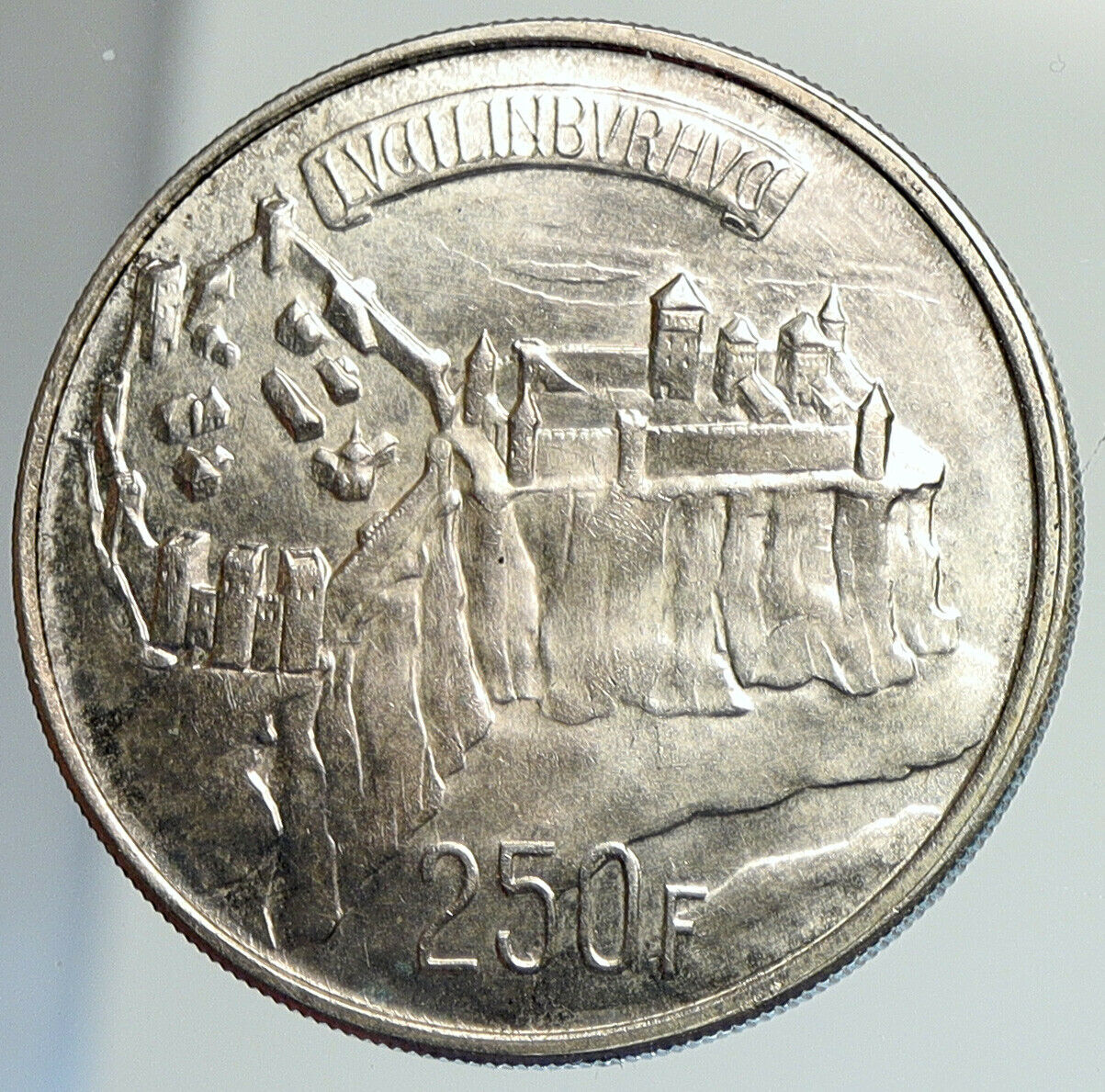 1963 BELGIUM Charlotte Millenium of Luxembourg OLD Silver 250 Franc Coin i112026