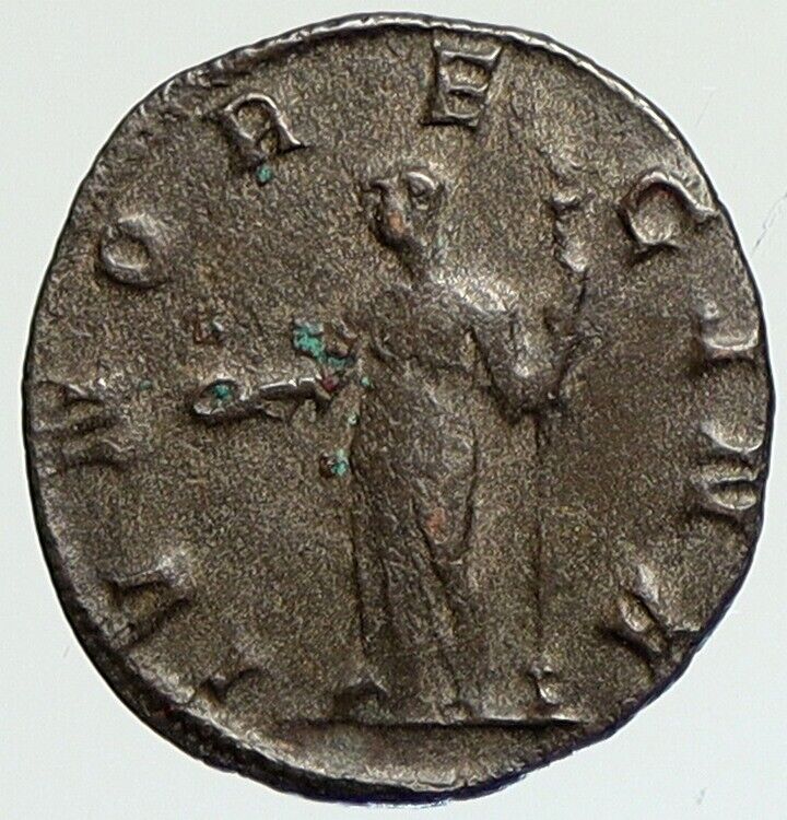 Empress SALONINA Gallienus Authentic Ancient OLD Roman Coin JUNO REGALIA i112135