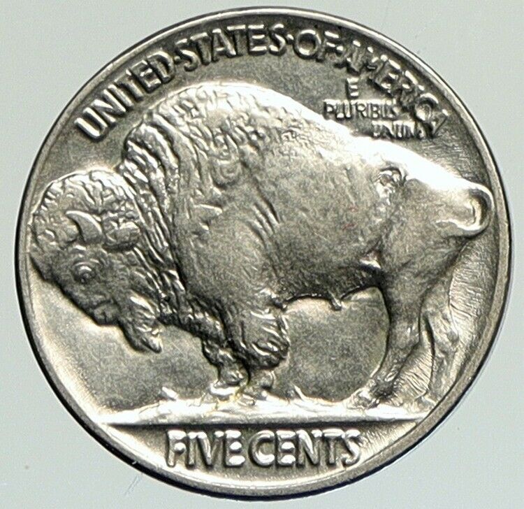 1936 BUFFALO NICKEL 5 Cents of United States of America USA Antique Coin i112118