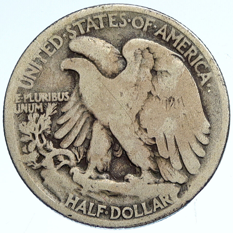 1918 P UNITED STATES US WALKING LIBERTY Silver Half Dollar Coin EAGLE i112488