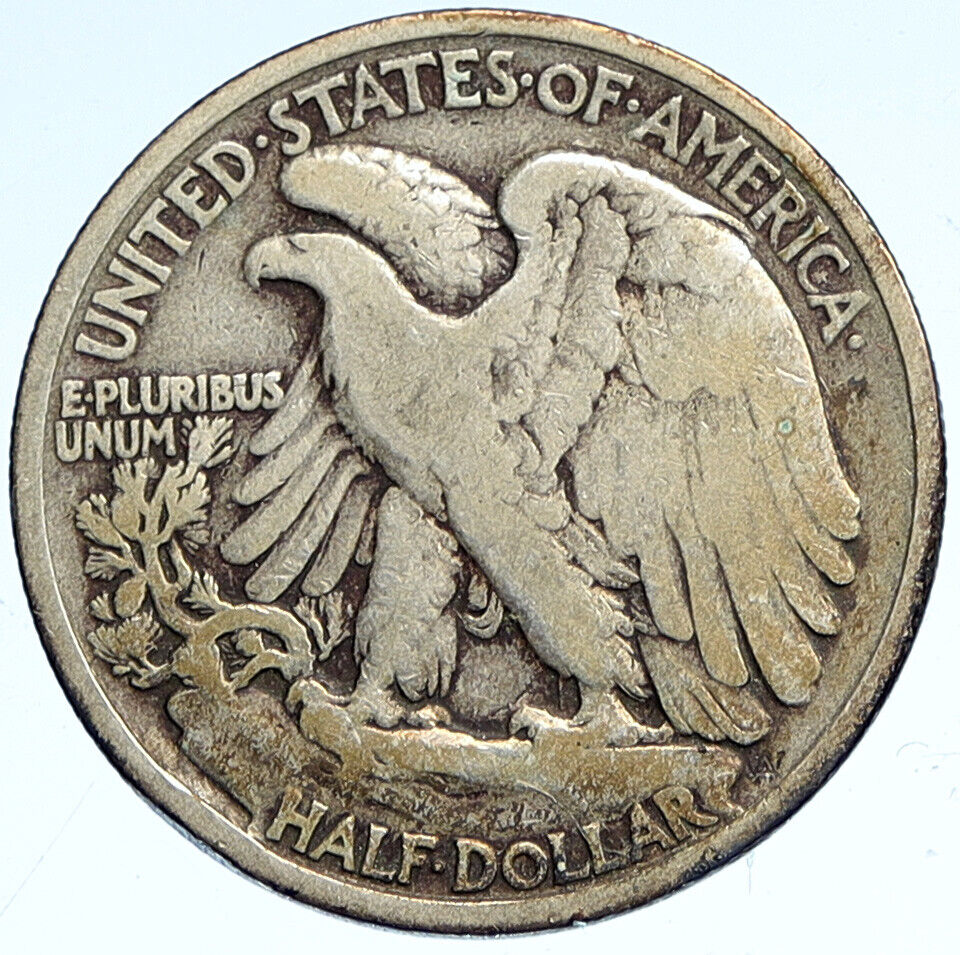 1935 P UNITED STATES US WALKING LIBERTY Silver Half Dollar Coin EAGLE i112496