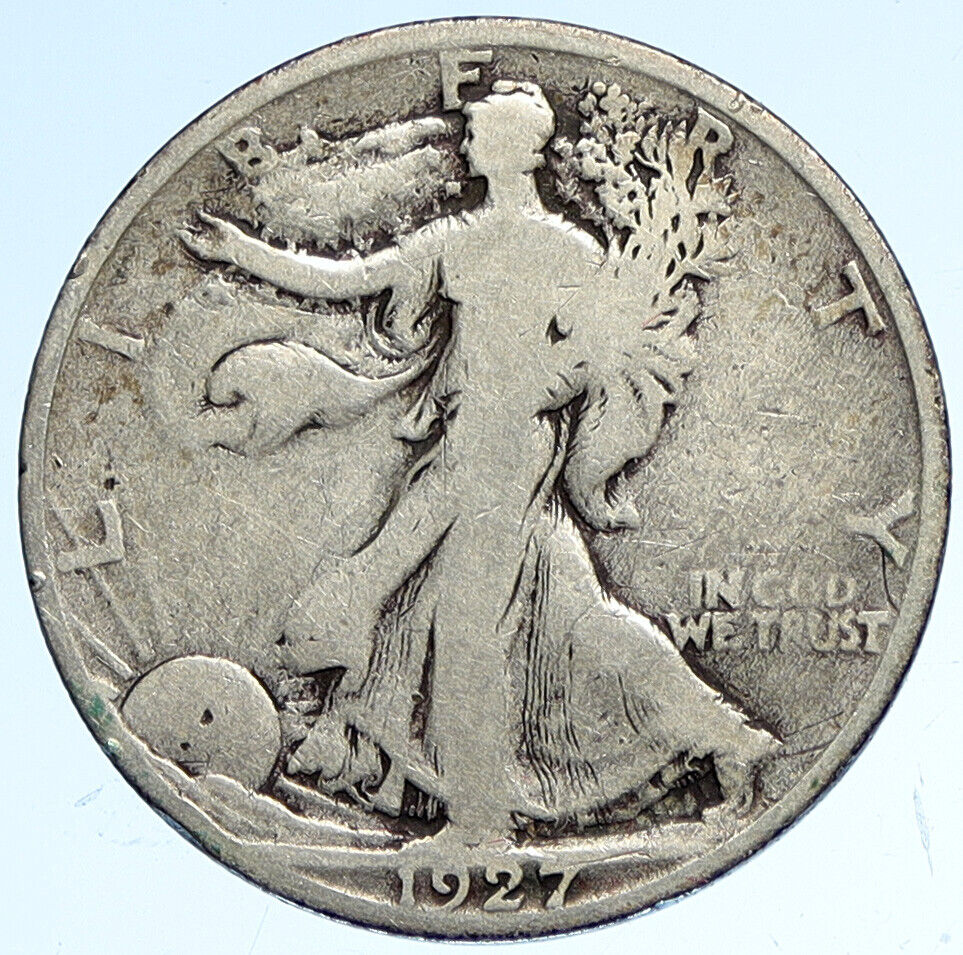 1927 S UNITED STATES US WALKING LIBERTY Silver Half Dollar Coin EAGLE i112494