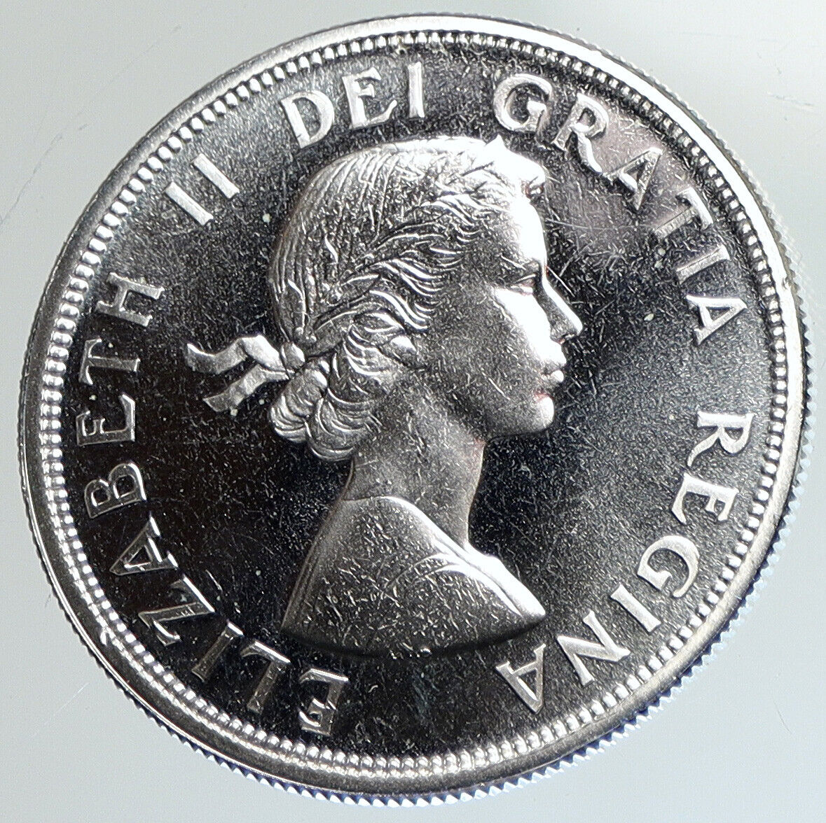 1964 CANADA Quebec Charlottetown Vintage Genuine BIG SILVER Dollar Coin i112394