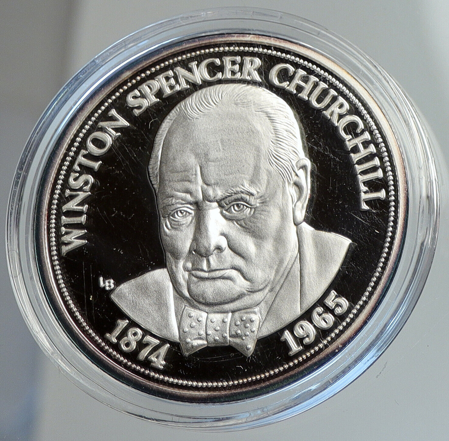 1999 TURKS & CAICOS UK WINSTON CHURCHILL Old Proof Silver 20 Crown Coin i112396