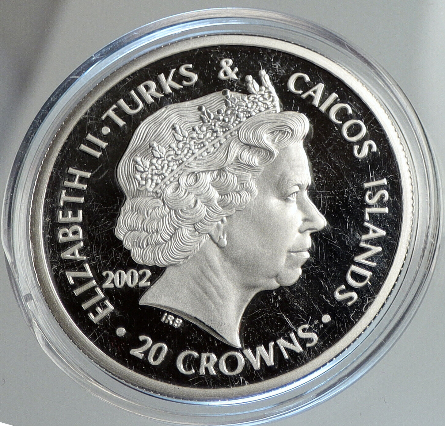 2002 TURKS & CAICOS KING HENRY VI Plantagenet Proof Silver 20 Crown Coin i112422