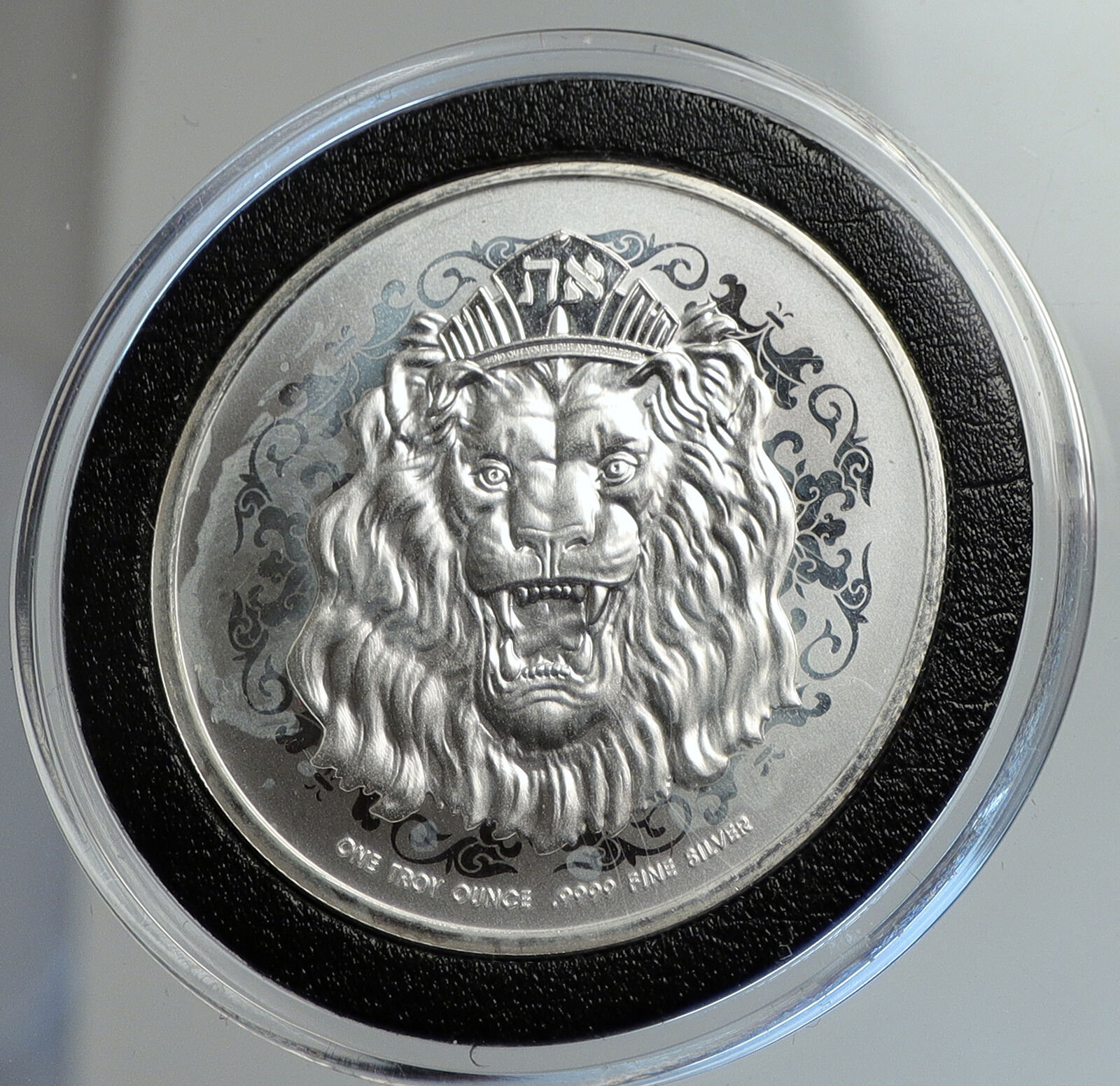 2021 NIUE Elizabeth II CROWNED LION of JUDAH 1 OZ Proof Silver $2 Coin i112417