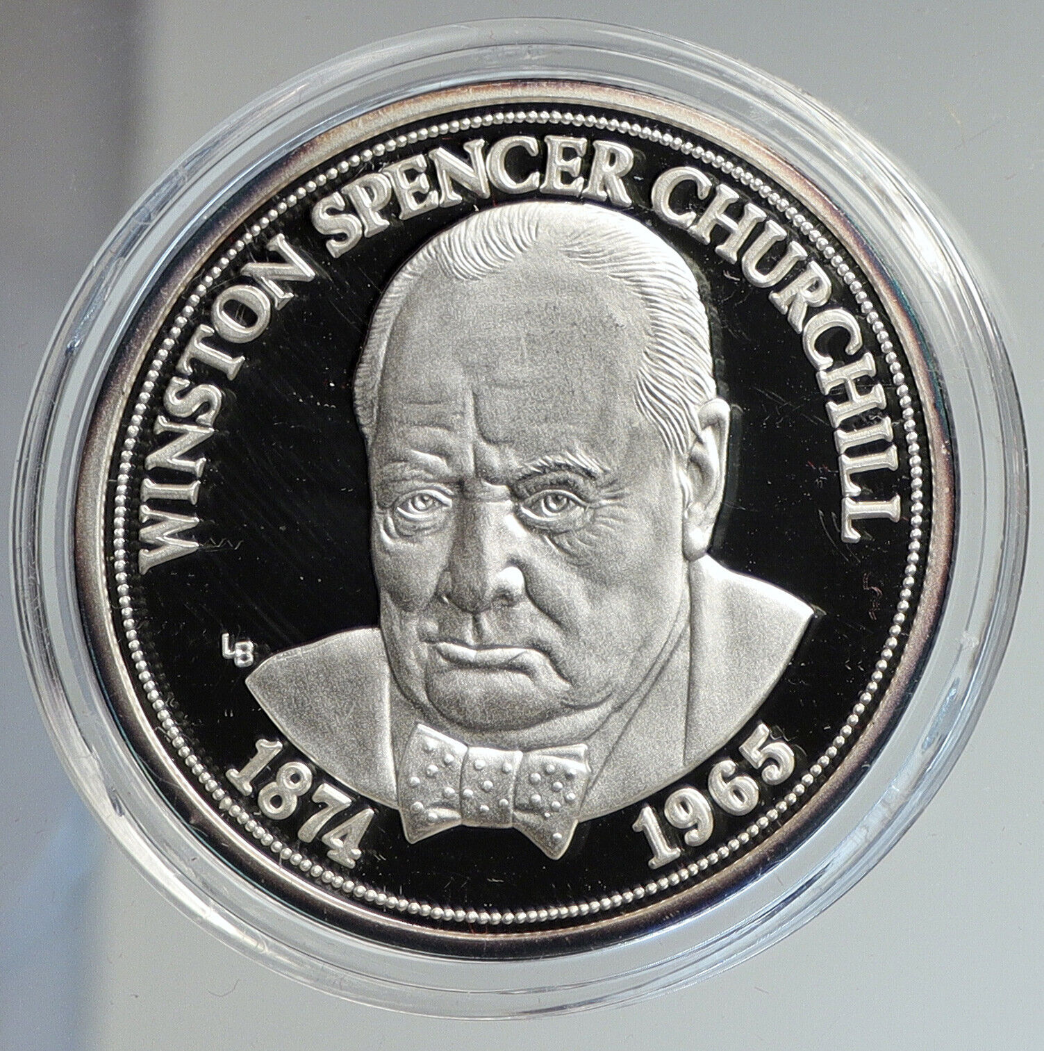 1999 TURKS & CAICOS UK WINSTON CHURCHILL Old Proof Silver 20 Crown Coin i112436